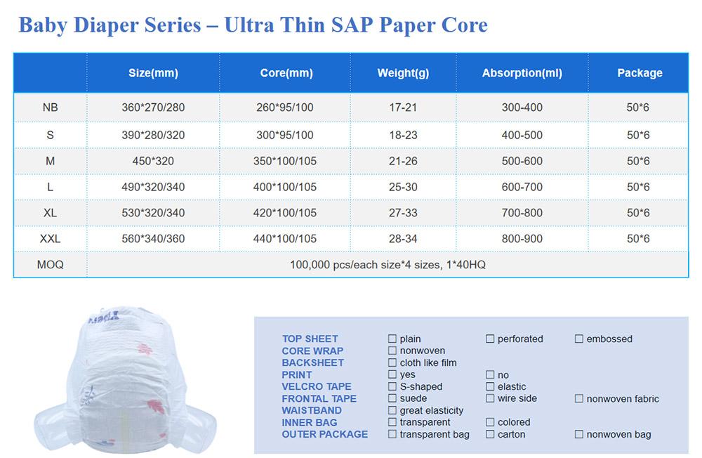 OEM ODM manufacturers baby diaper